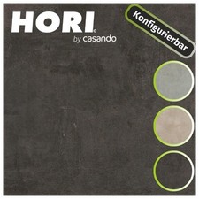 HORI Terrassenplatten 2 cm Bodenplatten Steinoptik 60x60 Outdoor Feinsteinzeug