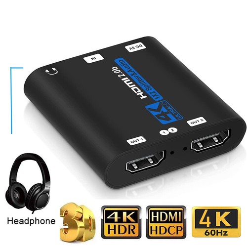 Hdmi splitter mit - 2.0, 3.5mm