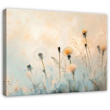 Wandbilder XXL Blumen Beige