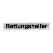 Rückenschild Rettungshelfer - 30 x 5cm - weiß