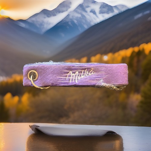 Schlüsselanhänger milka lila - schlüsselanhänger,