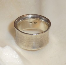 Bandring JVG Ag 925 Silber Design Ring 12,5 Gramm modern Größe 18,5mm/ 58mm