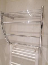 Hochwertiges Wand Bad Dusche Regal Handtuchhalter Ablage Chrom 3 Stangen 3.9 kg!