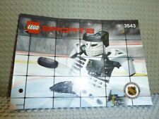 LEGO® SPORTS Bauanleitung 3543 Eishockey Slammer Goalie gelocht instructions