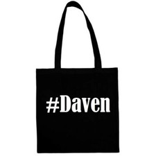 Tasche Beutel Baumwolltasche #Daven Hashtag Einkaufstasche Schulbeutel Turnbeute