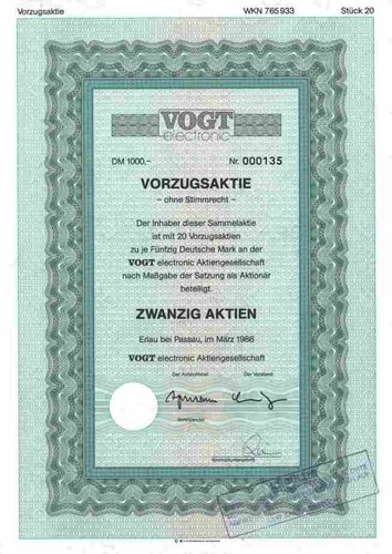 Vogt electonic erlau - vogt,
