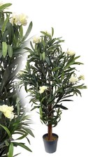 Oleander Creme 120 cm künstlich Kunstbaum Kunstpflanze Kunstblume Deko