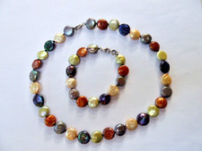 Perlenschmuck Set Silber