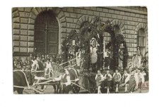 $31 Schöner Umzug MÜNCHEN  Kaltblutpferde ziehen Motivwagen Original eF Rarität