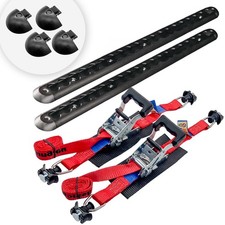 LASIPROFI Premium Gasflaschenhalterung Black Edition schwarz mit Endkappen