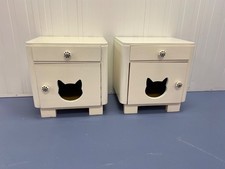 Katzenhöhle Katzenschrank Katzenhaus Nachttischschrank 60er Jahre Vintage