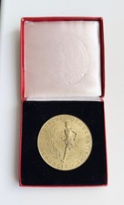 Seltene DDR Mannschaftsmeisterschaft Siegermedaille von 1955 im Etui