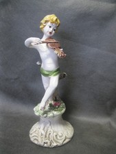 Alte Porzellanfigur Engel mit