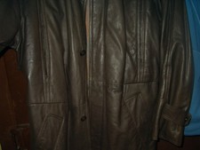 Ledermantel braun gr. 48 Club Vomo antik top handschuhweiches Leder