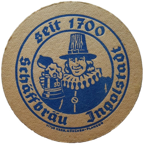 Alter bierdeckel schäffbräu - bierdeckel,