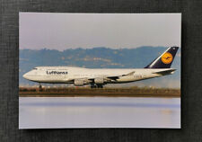 Postkarte Ansichtskarte Lufthansa Boeing 747-400