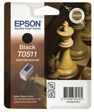 Original Epson T0511 schwarz Stylus Color 740 760 800 1160 1520 2000 o.V.