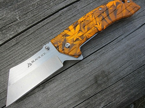 Messer black ice einhandmesser - messer,