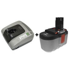 Set ladegerät akku 24v - ladegerät, +