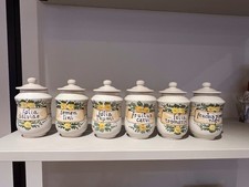 Deruta Perretti Keramik Italien Apothekengefäße mit Deckel