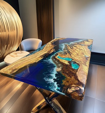 Ocean Resin River Table - Live
