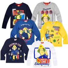 Jungen Langarm Shirt Sam | Feuerwehrmann Sam | Größe 98 - 128 | Kinder Shirt
