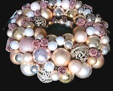 Individuelles Unikat - Adventskranz mit Christbaumkugeln + Weihnachtsdekoration 