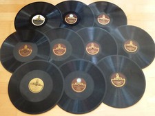 RICHARD TAUBER 10 Schellackplatten 30cm Schellack 78upm 78rpm Record+ GRAMMOPHON