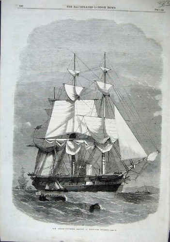Alter antiker druck 1863 m - h.,