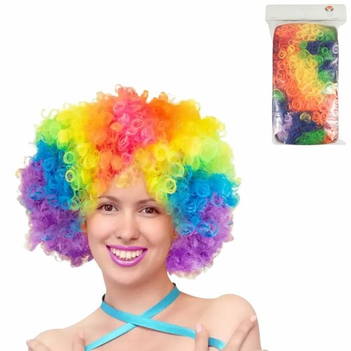 Afro perücke bunt - afro-perücke, party