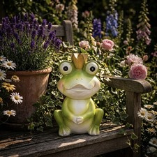 Froschkönig  Dekofigur Natur
