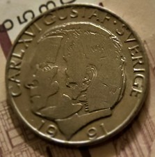 Antik Münze 1991, Schweden 1