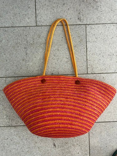 Große korbtasche strandtasche - korbtasche,