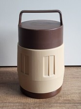 VINTAGE alte Thermos Isolierkanne Speise Getränke Gefäß 70er Henkelmann