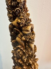 Dekorativer Stoßzahn, Hindu Geschichte von Mahabharata & Ramayana, Indonesien