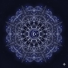 4x Sticker Round Mandala Car