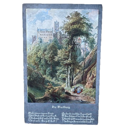 Postkarte wartburg eisenach - wartburg,