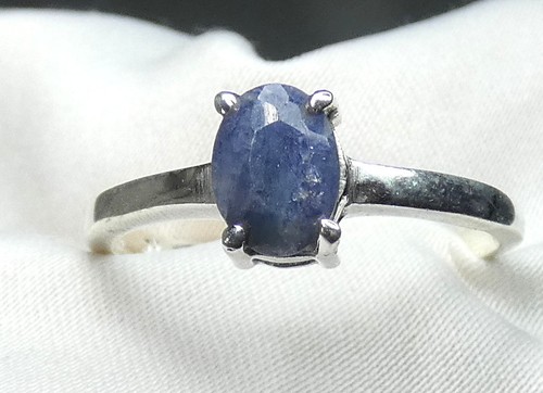 Saphir ring 925 silber - 💙,