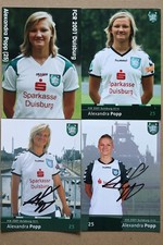 Alexandra Popp Autogrammkarten - DFB Frauen - VfL Wolfsburg - FCR Duisburg