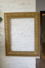 Alter schöner Bilderrahmen Holzrahmen Prunkvoll Goldrahmen um 1900