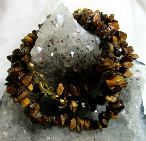 Tigerauge edelstein kette - tigerauge,