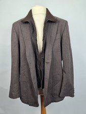 S.Oliver: Herrenjacke "Genua" Gr. 52, braun gestreift, gut erhalten
