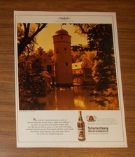 Seltene Werbung SCHARLACHBERG MEISTERBRAND Schloß Mespelbrunn im Spessart 1967