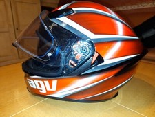 Helm Intergralhelm AGV K5 Tempest schwarz rot weiß Gr. XL Sonnenblende