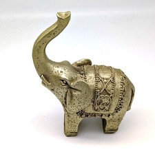 Indischer Elefant goldfarben  Deko Glücksbringer ca. 20cm hoch