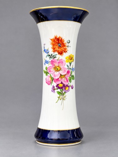 Meissen vase kobaltblau - , mit
