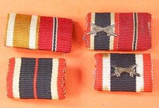 4 x Bandspange / Feldspange KVK, Schutzwall, Ostmedaille usw