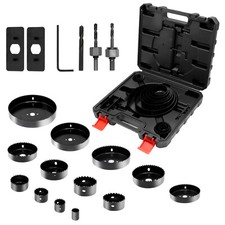 Lochsäge SetØ19-152mm Bi-Metall 19tlg Lochbohrer Lochkreissäge Schnitttiefe 25mm