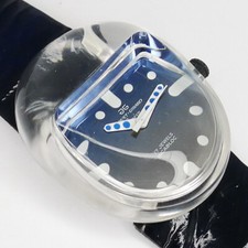 JAQUET GIRARD - FUTURISTISCHE ACRYL DESIGN ARMBANDUHR - 1970er JAHRE sehr selten