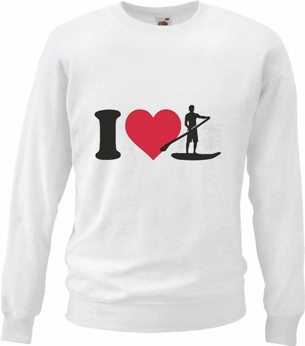Sweatshirt love kajak fahren - i,